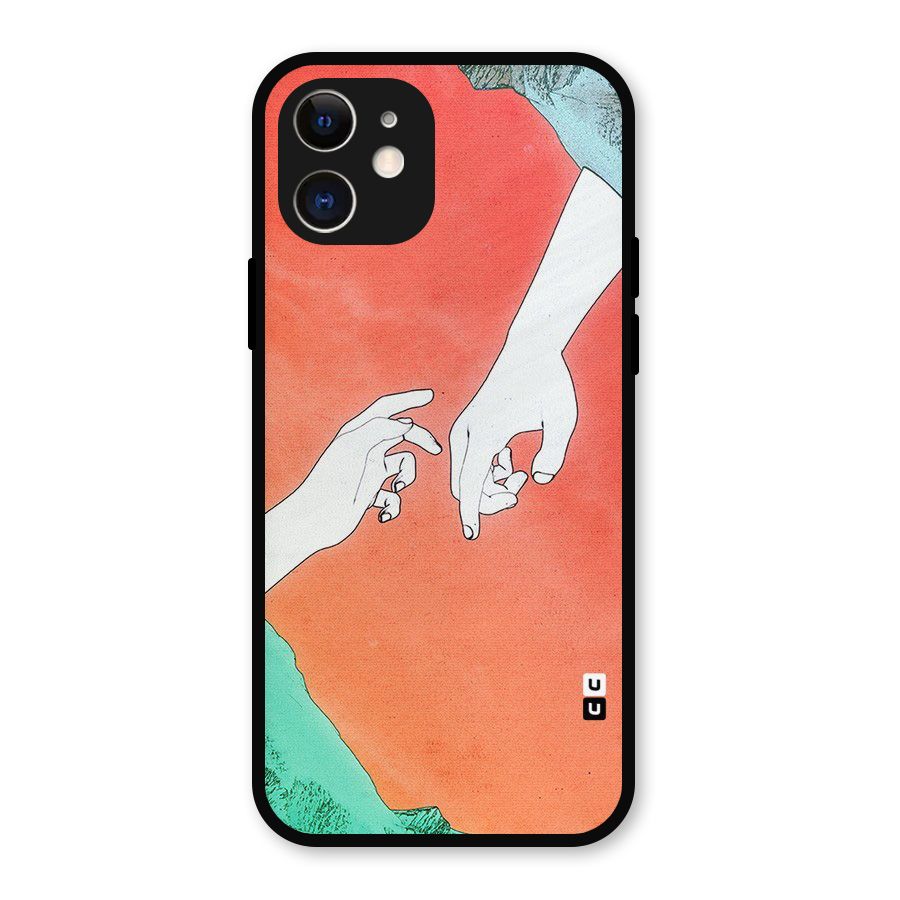 Hand Paint Drawing Metal Back Case for iPhone 12
