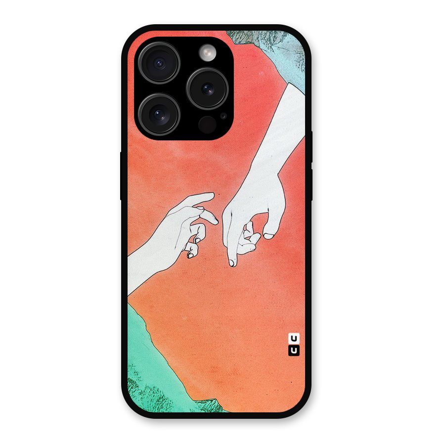 Hand Paint Drawing Metal Back Case for iPhone 15 Pro