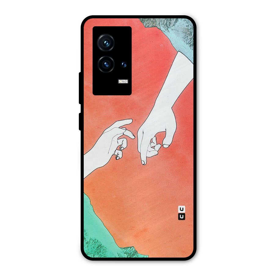 Hand Paint Drawing Metal Back Case for iQOO 9 5G
