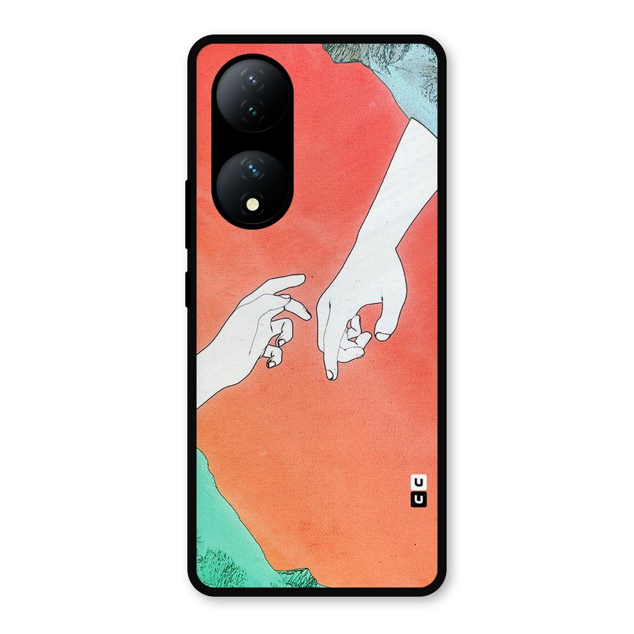 Hand Paint Drawing Metal Back Case for iQOO Z7