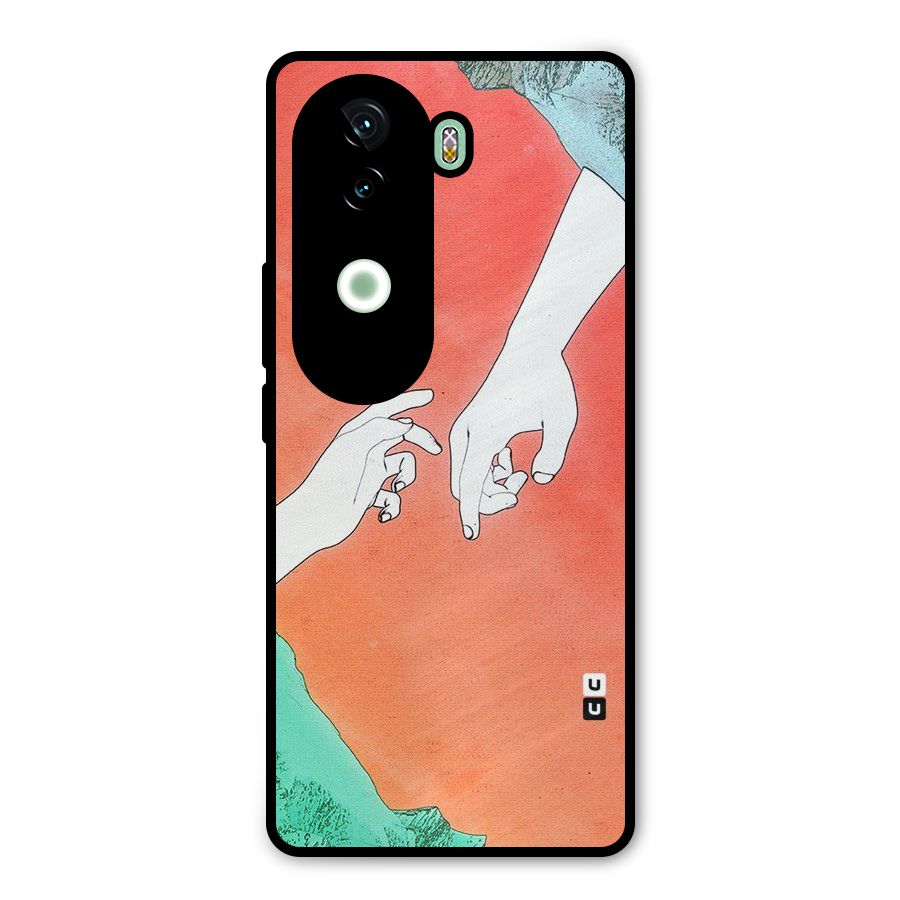 Hand Paint Drawing Metal Back Case for iQOO Z9s