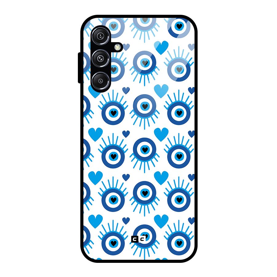Hands Draw Eye Glass Back Case for Galaxy M34 5G