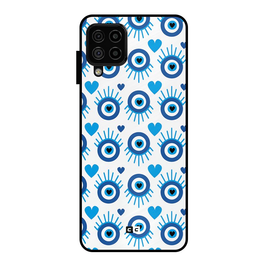 Hands Draw Eye Metal Back Case for Galaxy A22 4G