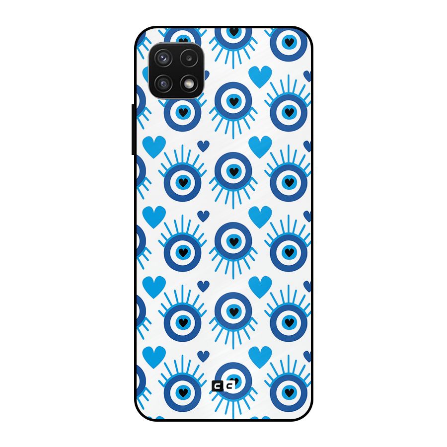 Hands Draw Eye Metal Back Case for Galaxy A22 5G