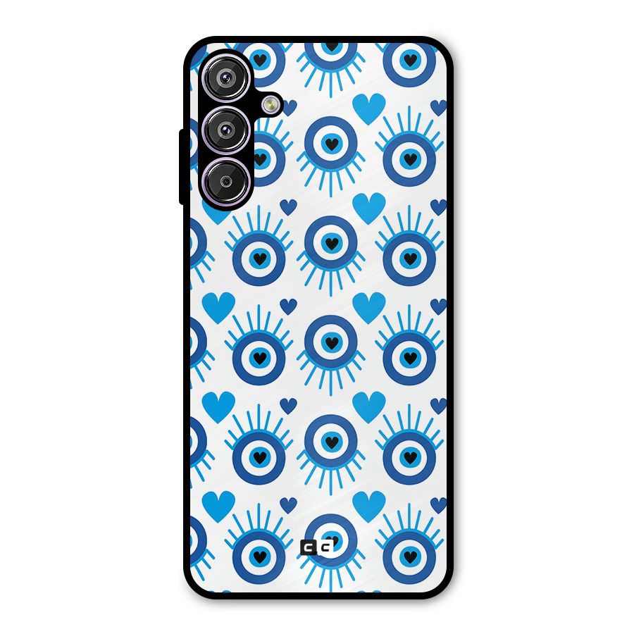 Hands Draw Eye Metal Back Case for Galaxy F15