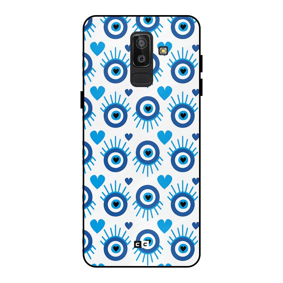 Hands Draw Eye Metal Back Case for Galaxy J8