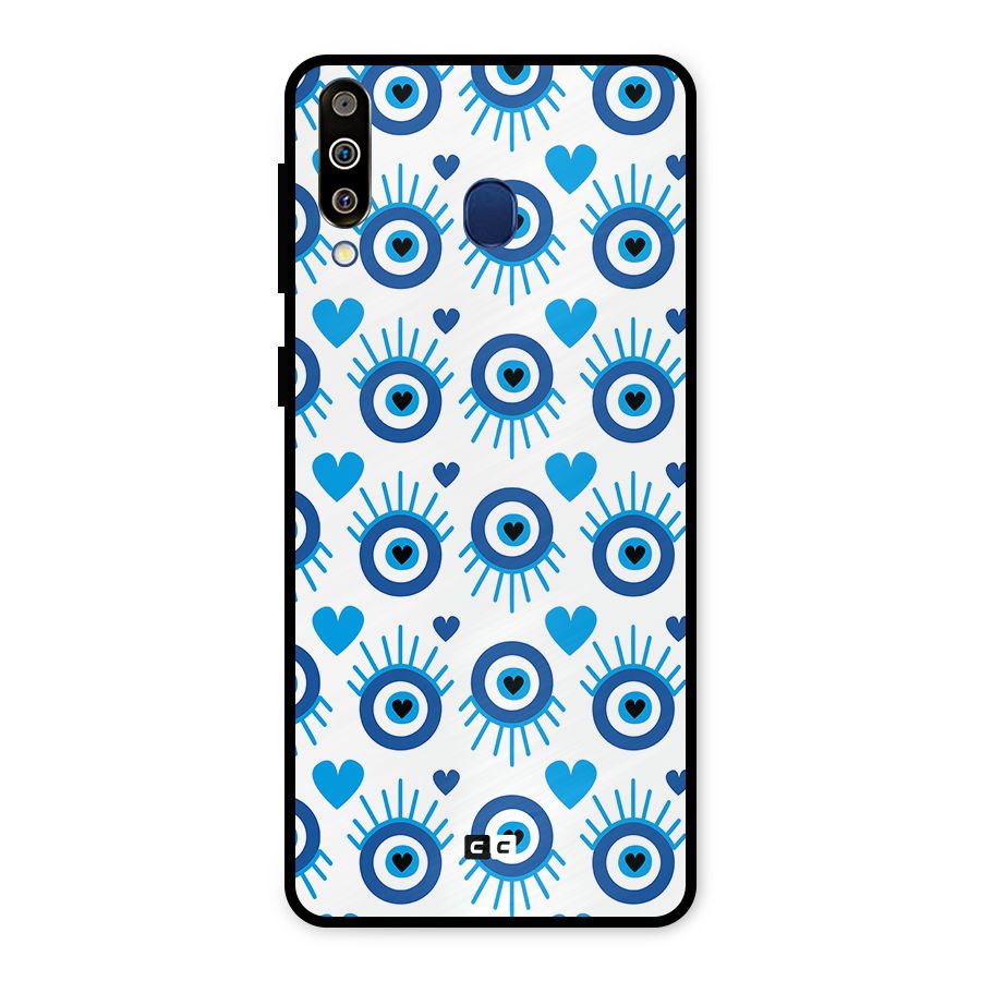 Hands Draw Eye Metal Back Case for Galaxy M30