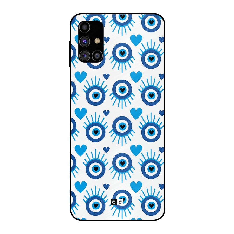 Hands Draw Eye Metal Back Case for Galaxy M31s