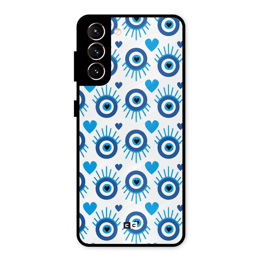 Hands Draw Eye Metal Back Case for Galaxy S21 5G