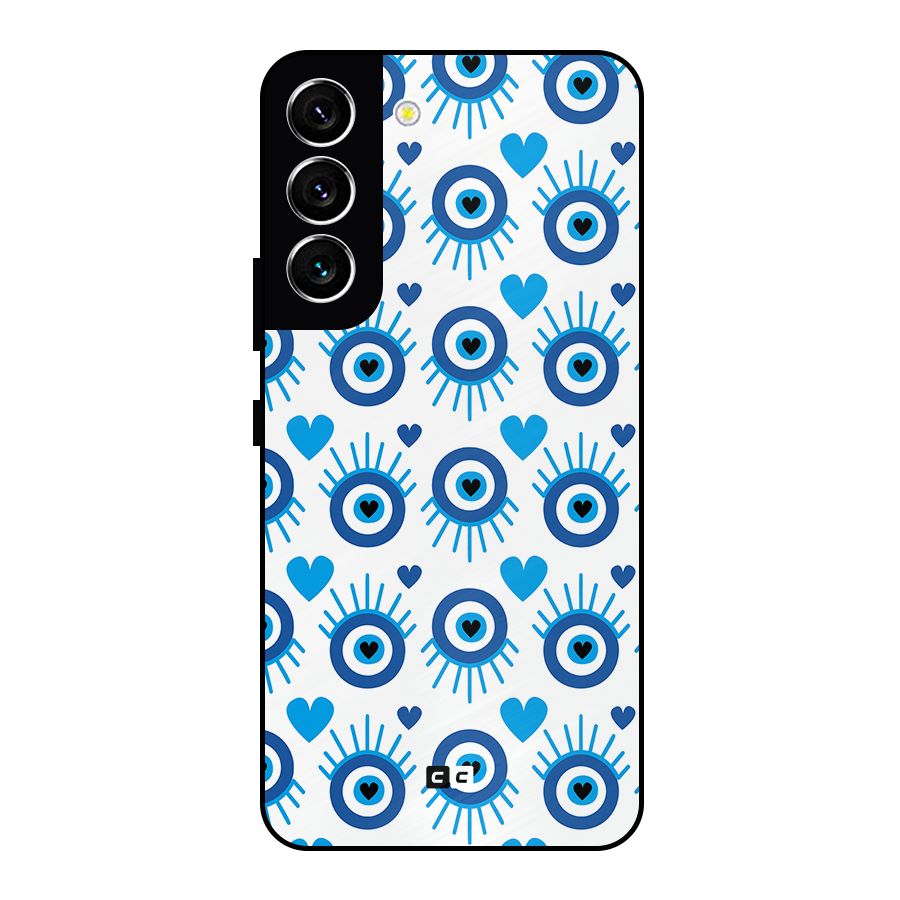 Hands Draw Eye Metal Back Case for Galaxy S22 5G