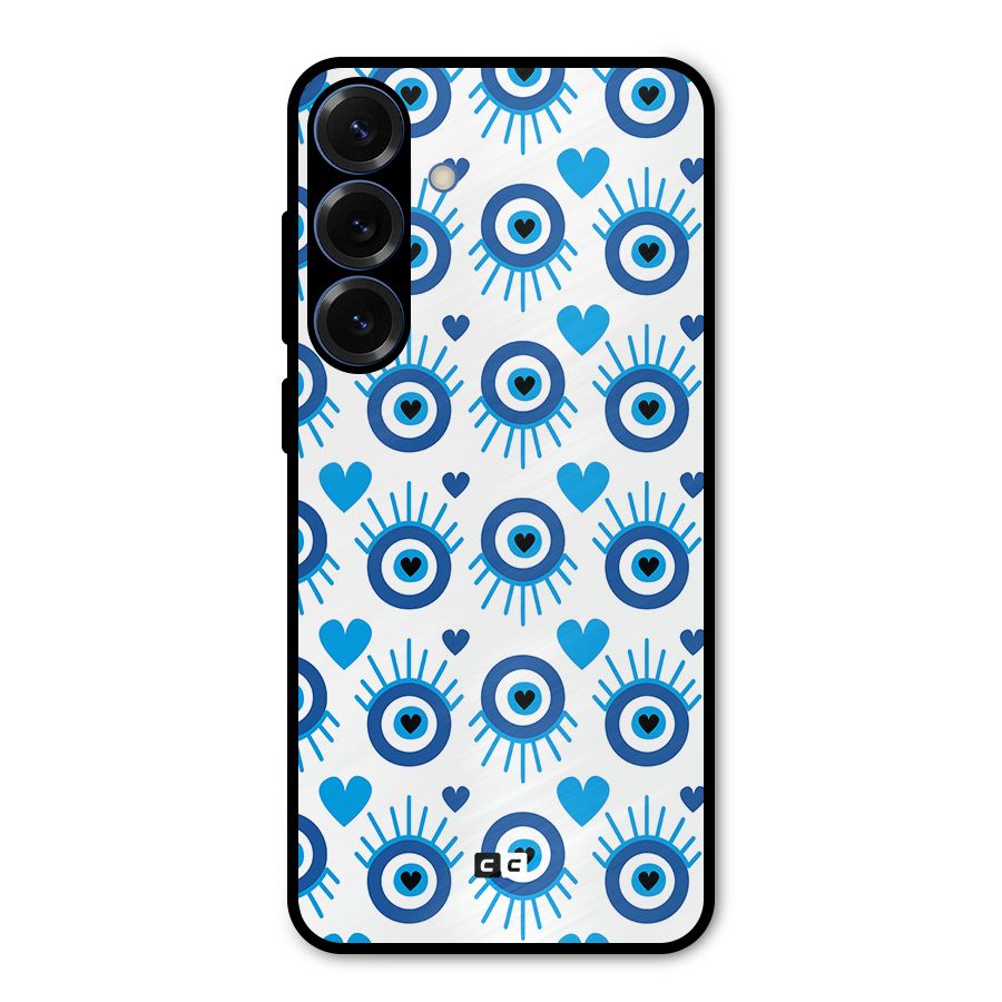 Hands Draw Eye Metal Back Case for Galaxy S25 Plus