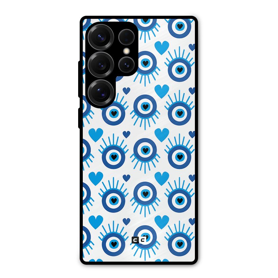 Hands Draw Eye Metal Back Case for Galaxy S25 Ultra