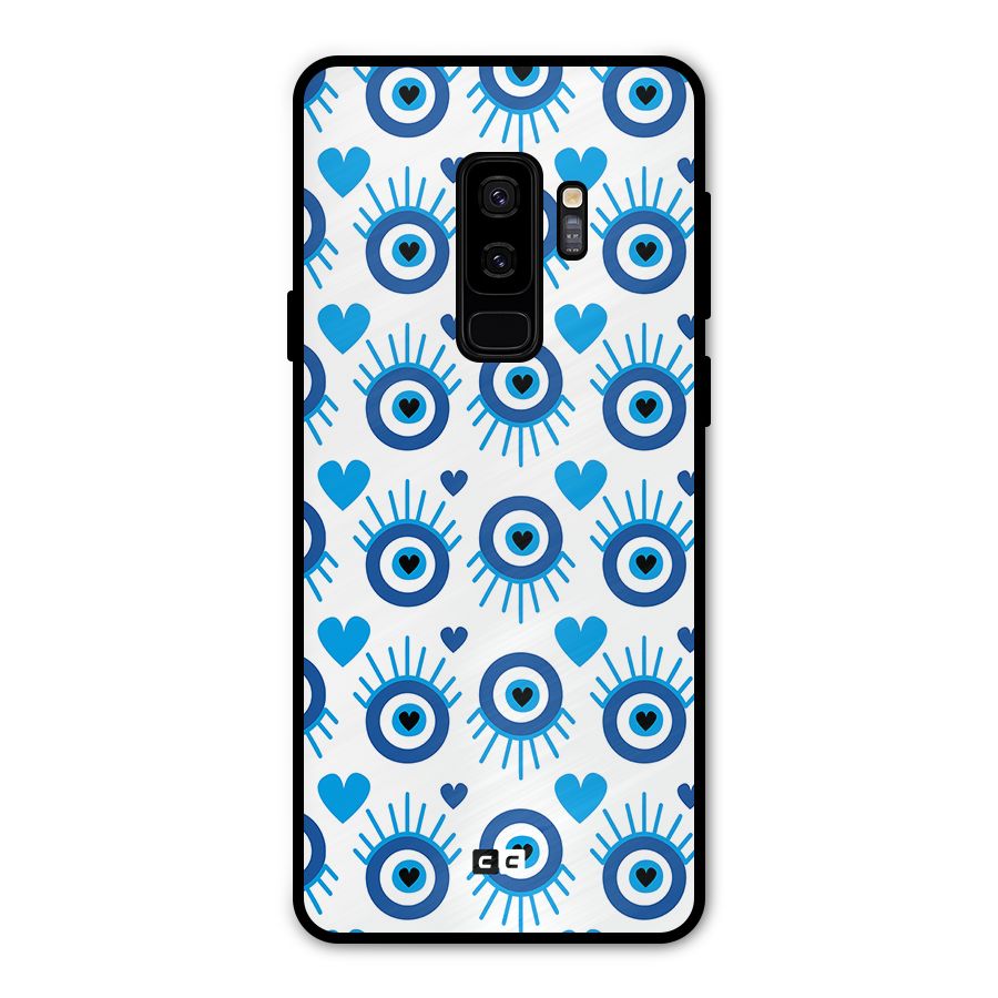 Hands Draw Eye Metal Back Case for Galaxy S9 Plus