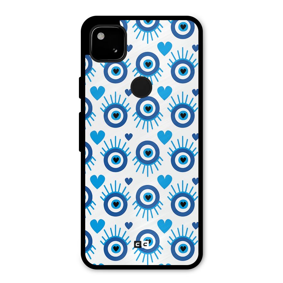 Hands Draw Eye Metal Back Case for Google Pixel 4a