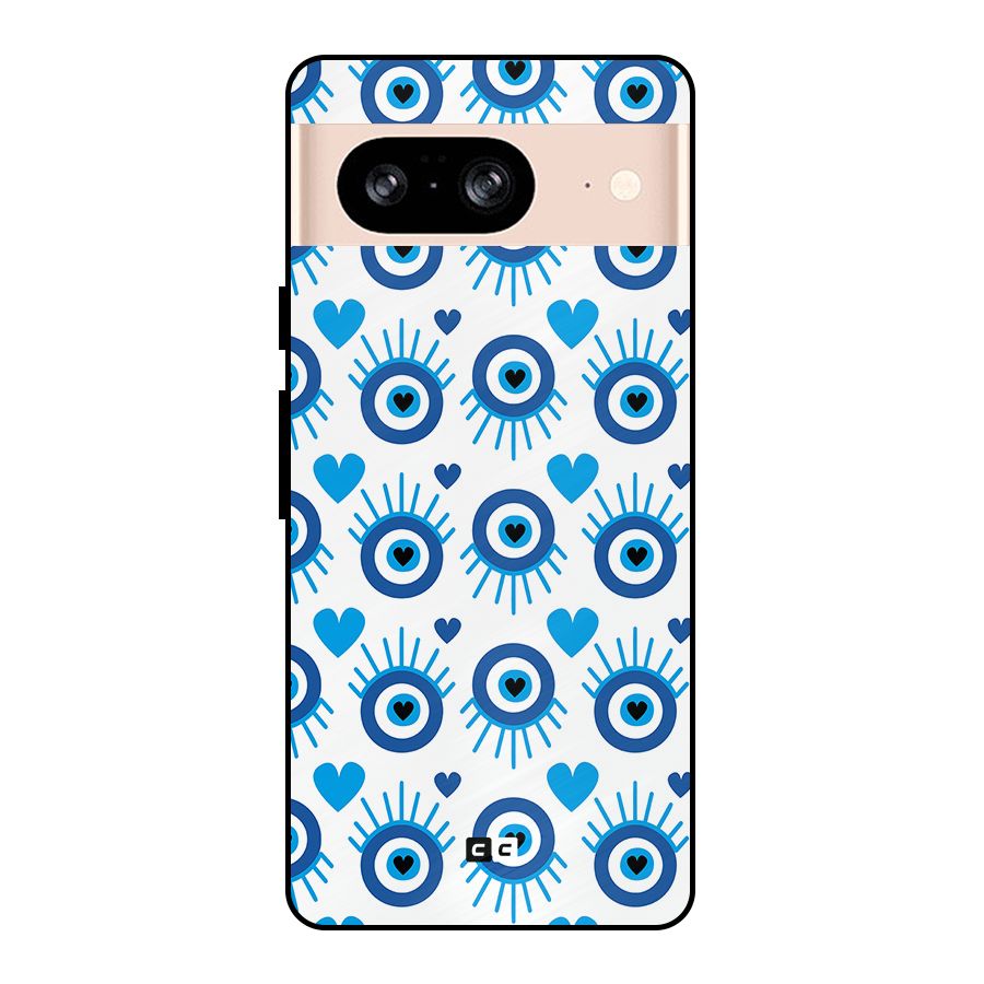 Hands Draw Eye Metal Back Case for Google Pixel 8
