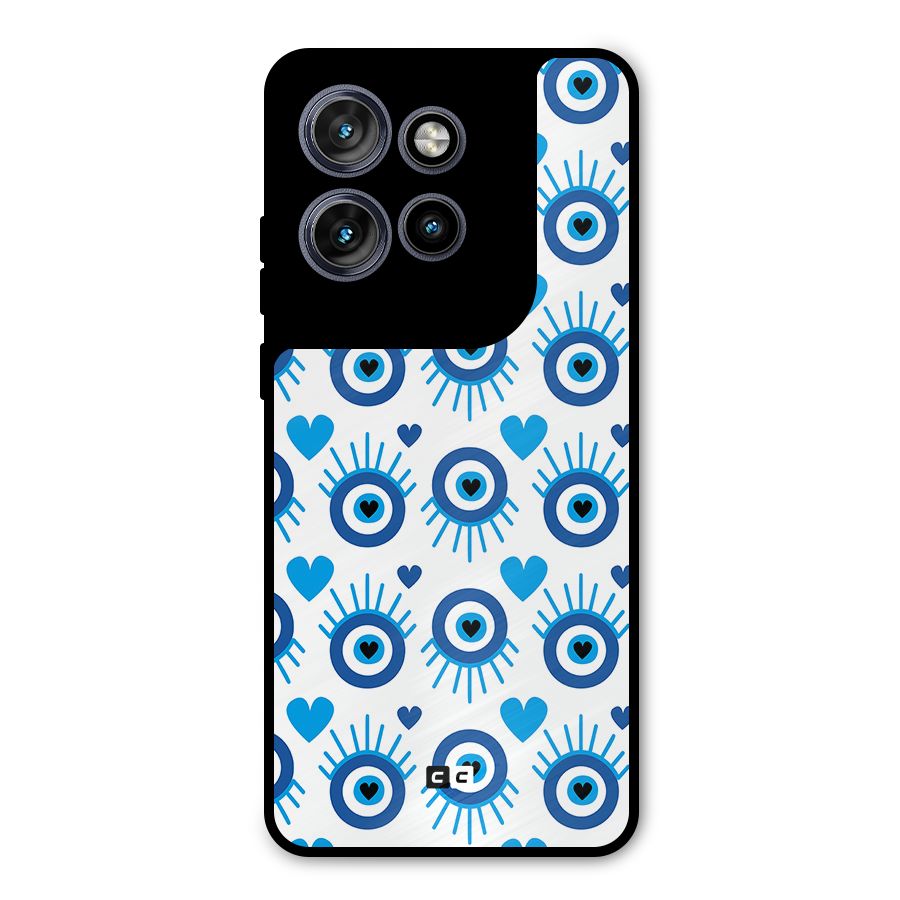 Hands Draw Eye Metal Back Case for Motorola Edge 50 Neo