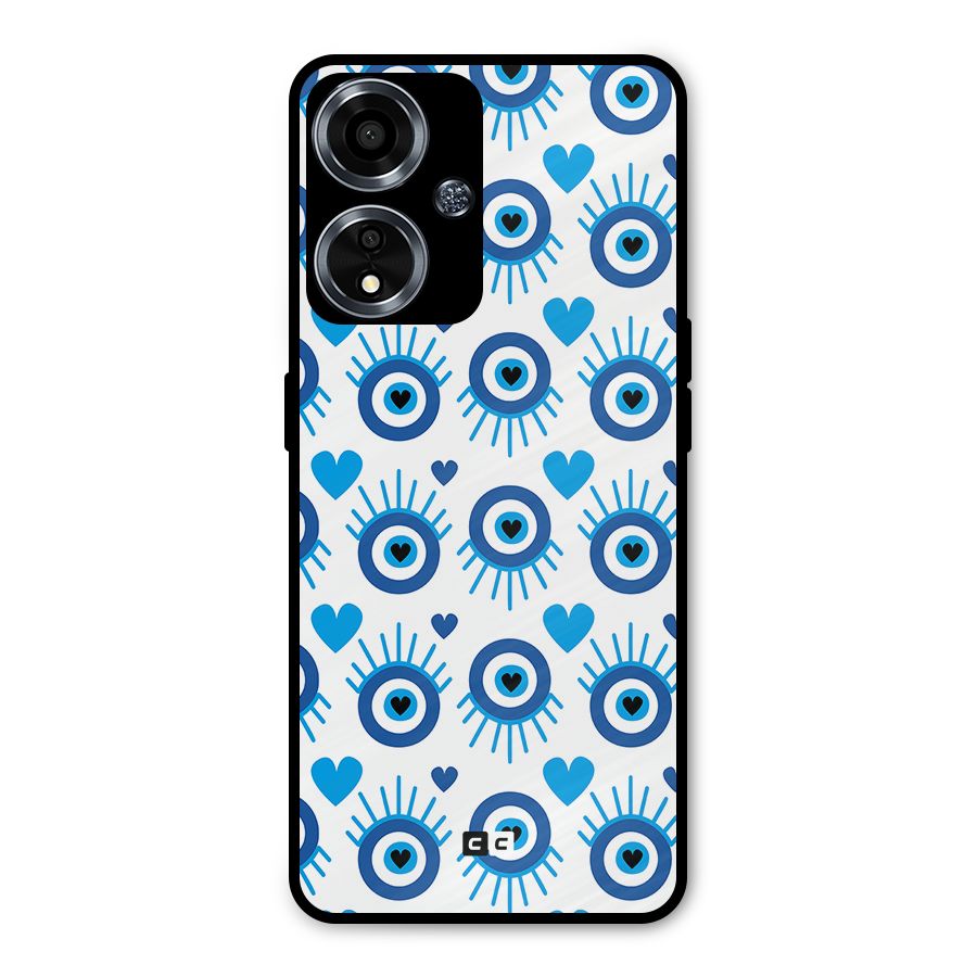 Hands Draw Eye Metal Back Case for Oppo A59