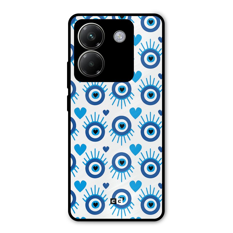 Hands Draw Eye Metal Back Case for Poco M7 Pro 5G