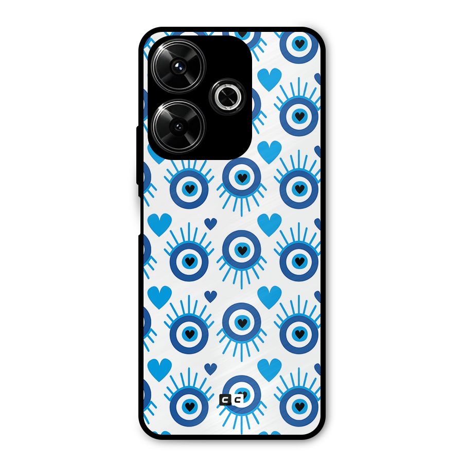 Hands Draw Eye Metal Back Case for Redmi 13 5G