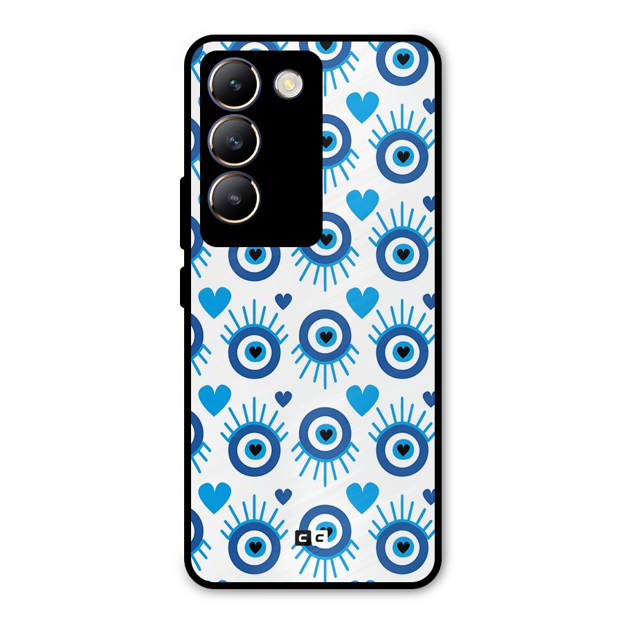 Hands Draw Eye Metal Back Case for Vivo T3 5G
