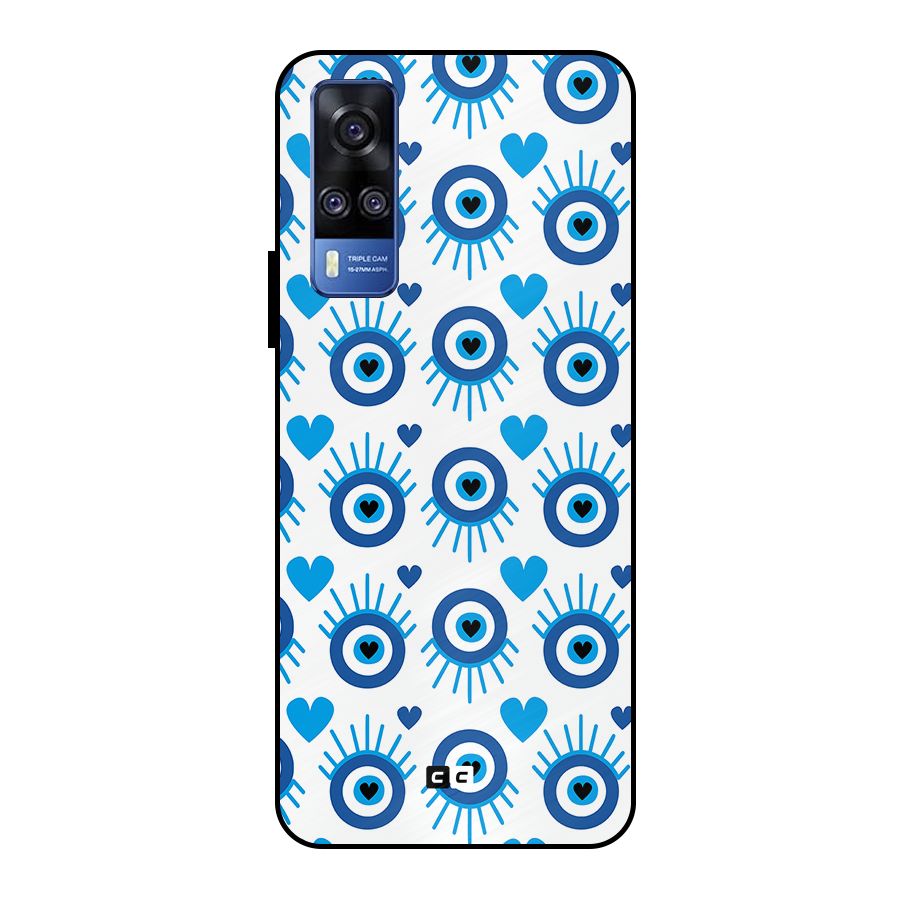 Hands Draw Eye Metal Back Case for Vivo Y51