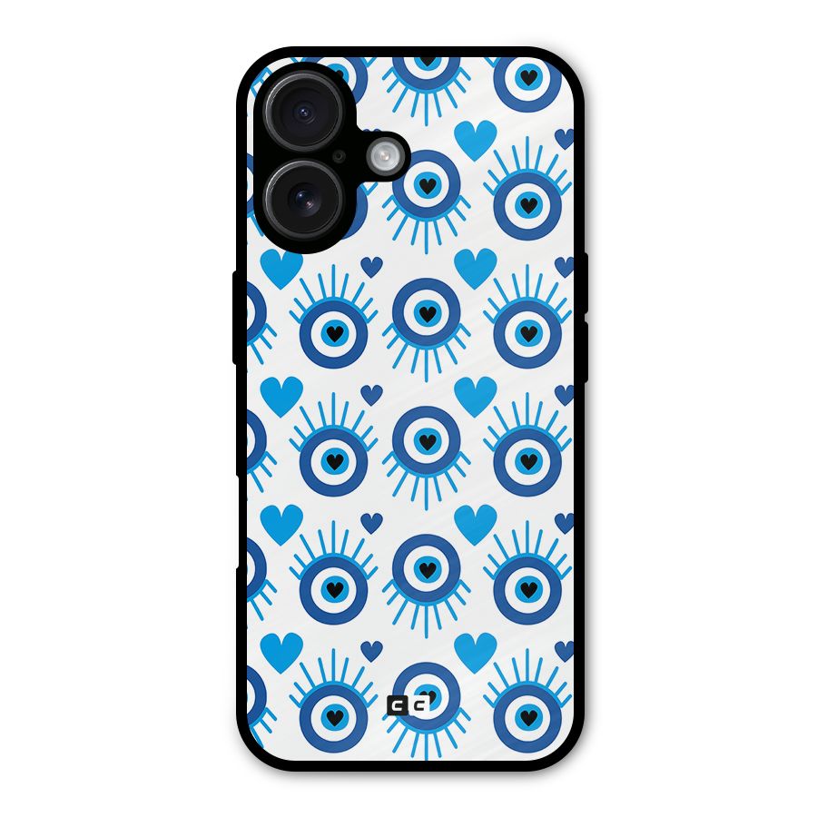Hands Draw Eye Metal Back Case for iPhone 16