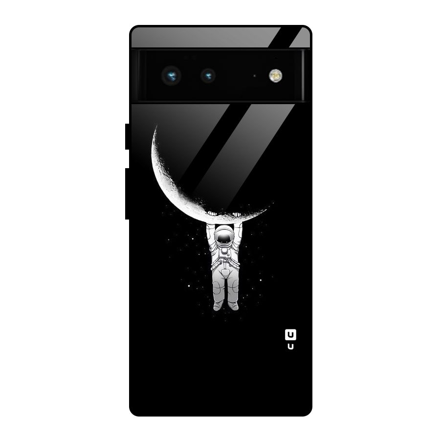 Hanging Astronaut Glass Back Case for Google Pixel 6