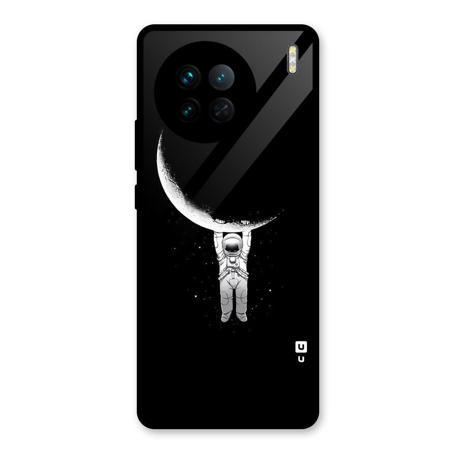 Hanging Astronaut Glass Back Case for Vivo X90