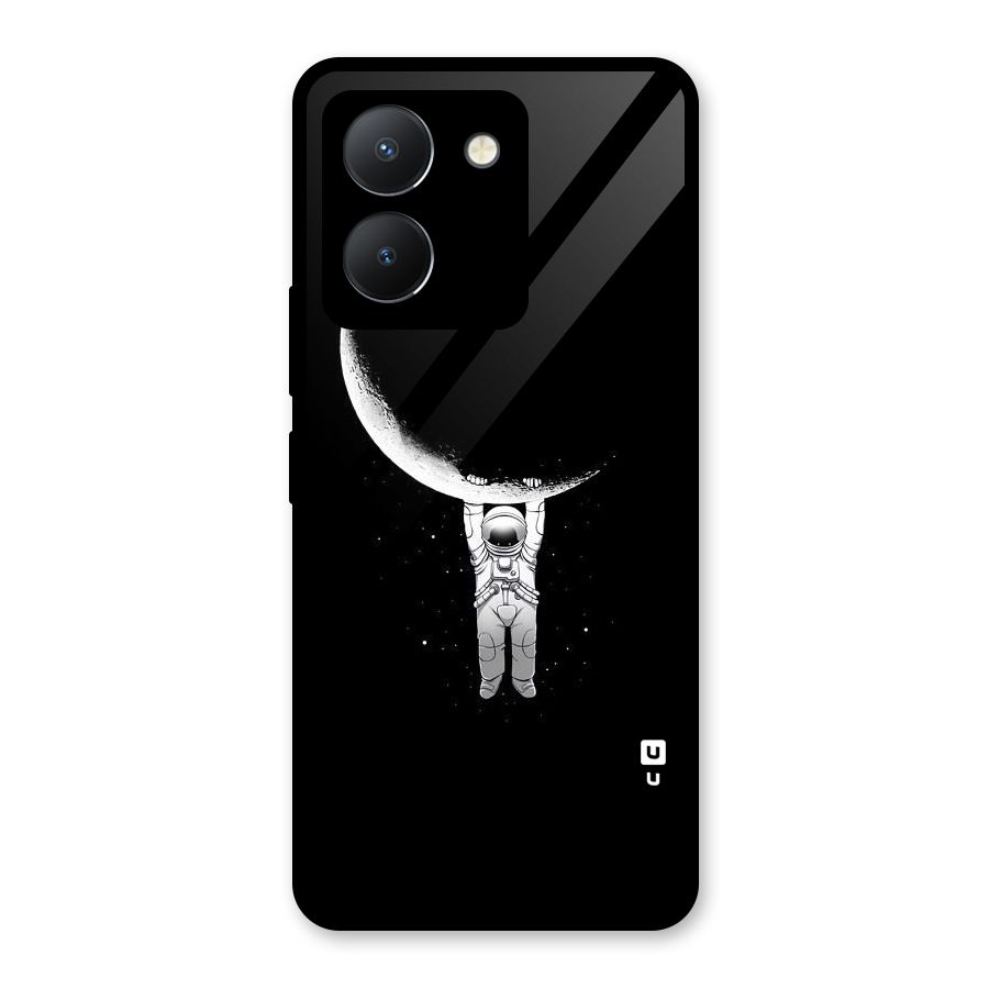 Hanging Astronaut Glass Back Case for Vivo Y36
