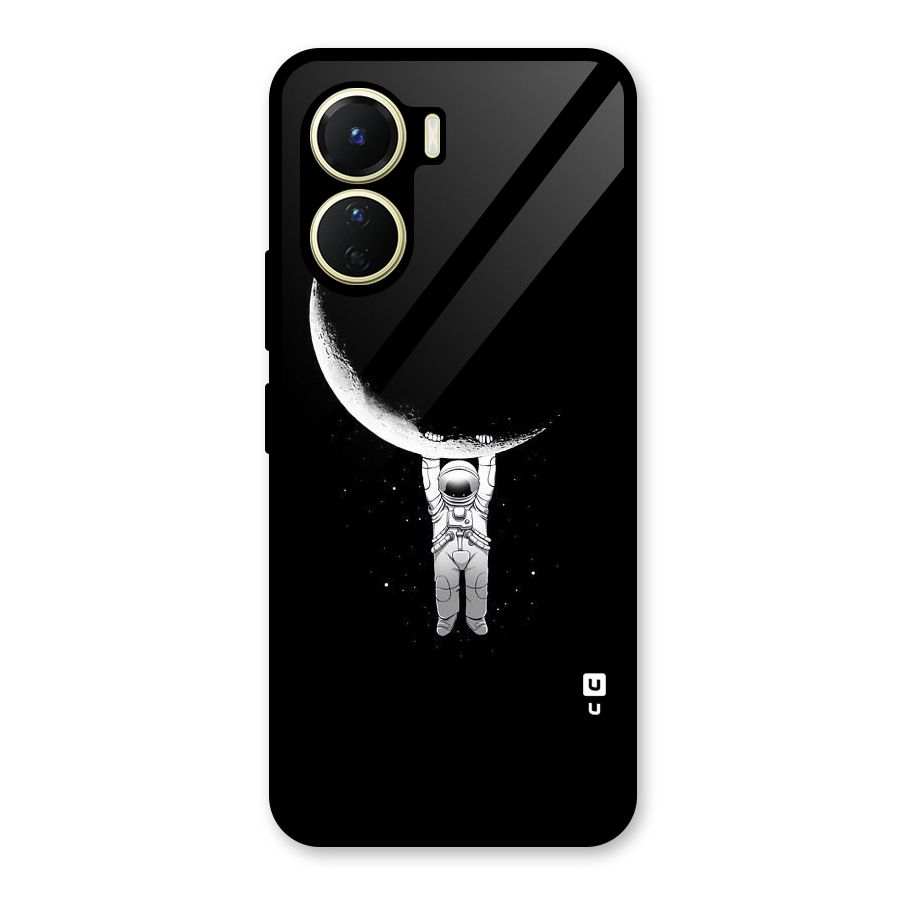 Hanging Astronaut Glass Back Case for Vivo Y56