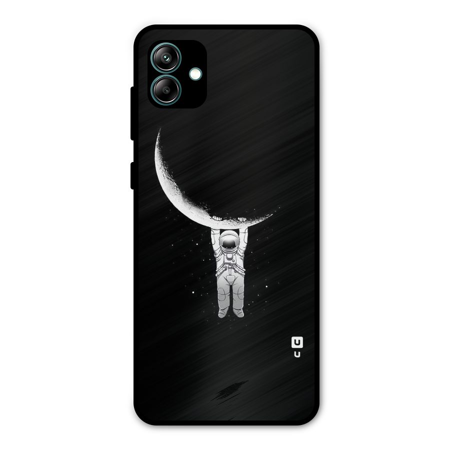 Hanging Astronaut Metal Back Case for Galaxy A04
