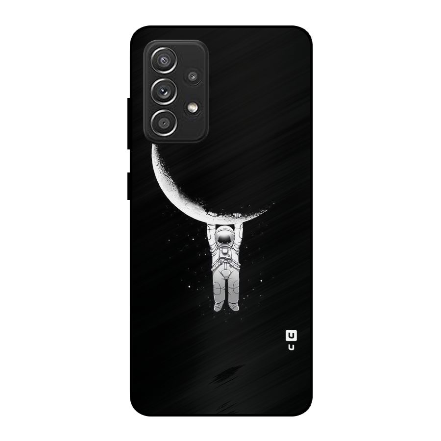 Hanging Astronaut Metal Back Case for Galaxy A52
