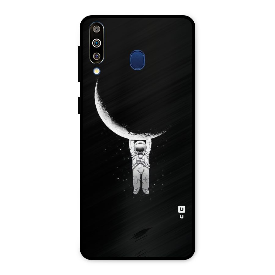 Hanging Astronaut Metal Back Case for Galaxy M30