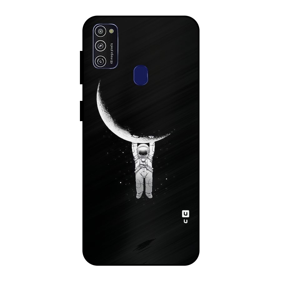 Hanging Astronaut Metal Back Case for Galaxy M30s
