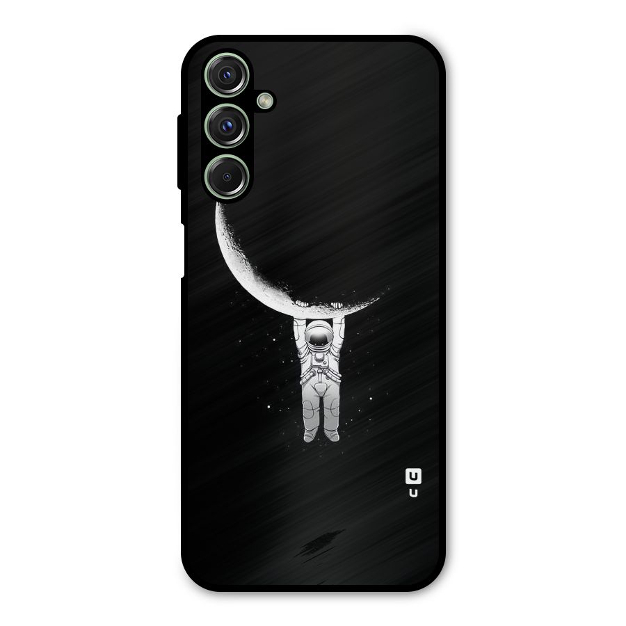 Hanging Astronaut Metal Back Case for Galaxy M34