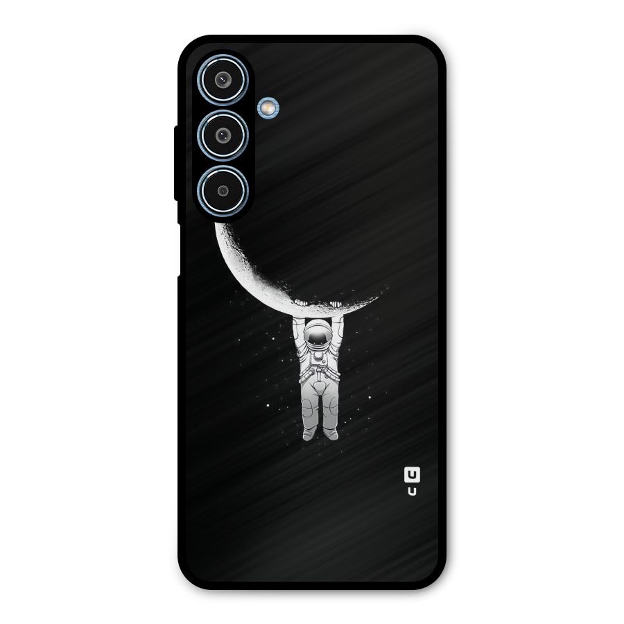 Hanging Astronaut Metal Back Case for Galaxy M35