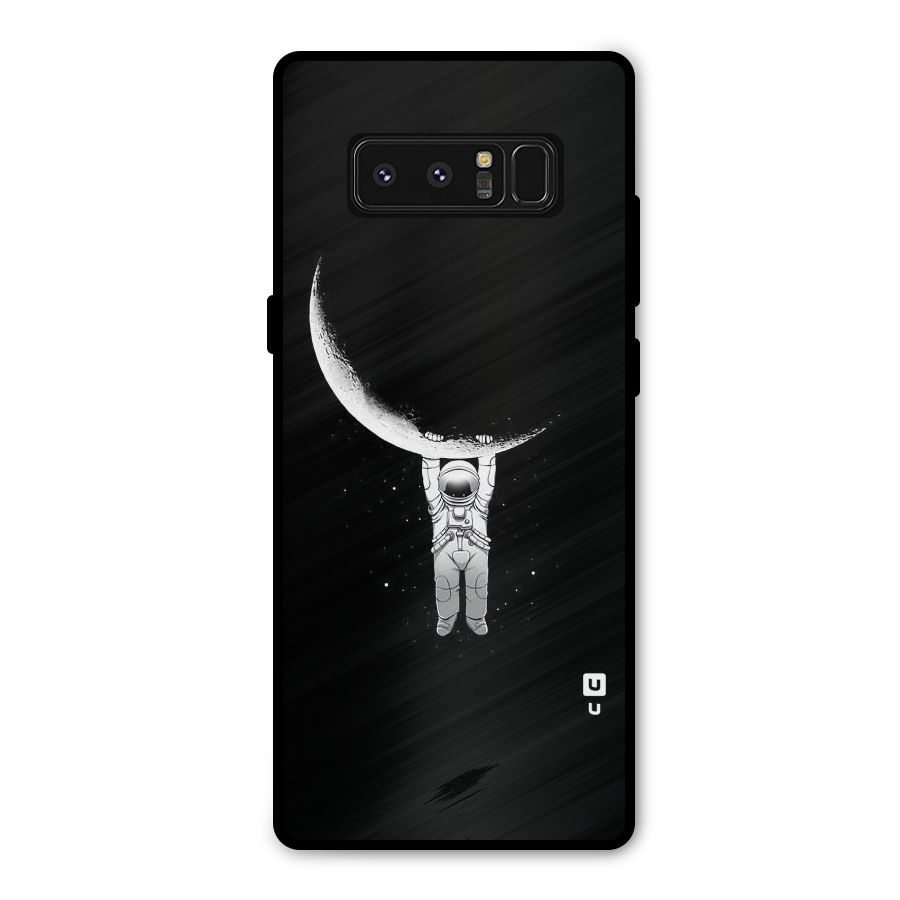 Hanging Astronaut Metal Back Case for Galaxy Note 8
