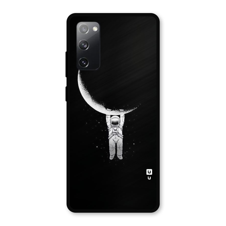 Hanging Astronaut Metal Back Case for Galaxy S20 FE