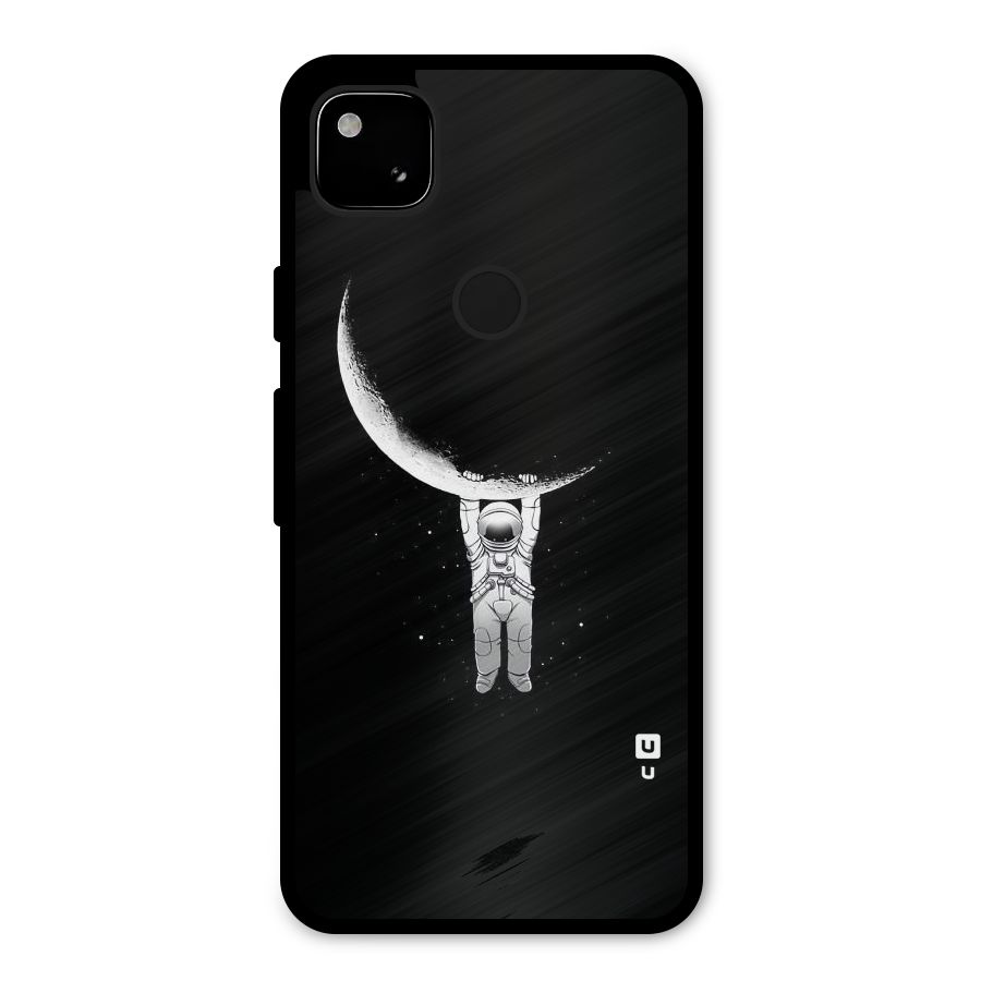 Hanging Astronaut Metal Back Case for Google Pixel 4a
