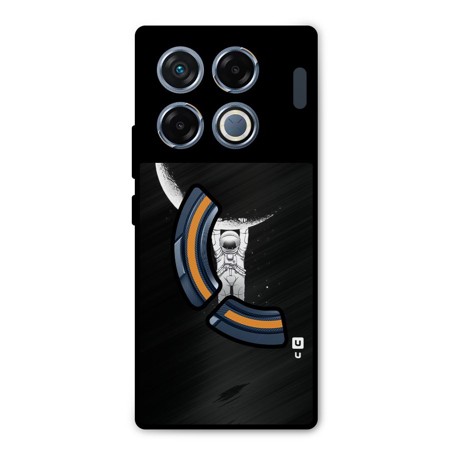 Hanging Astronaut Metal Back Case for Infinix GT 20 Pro