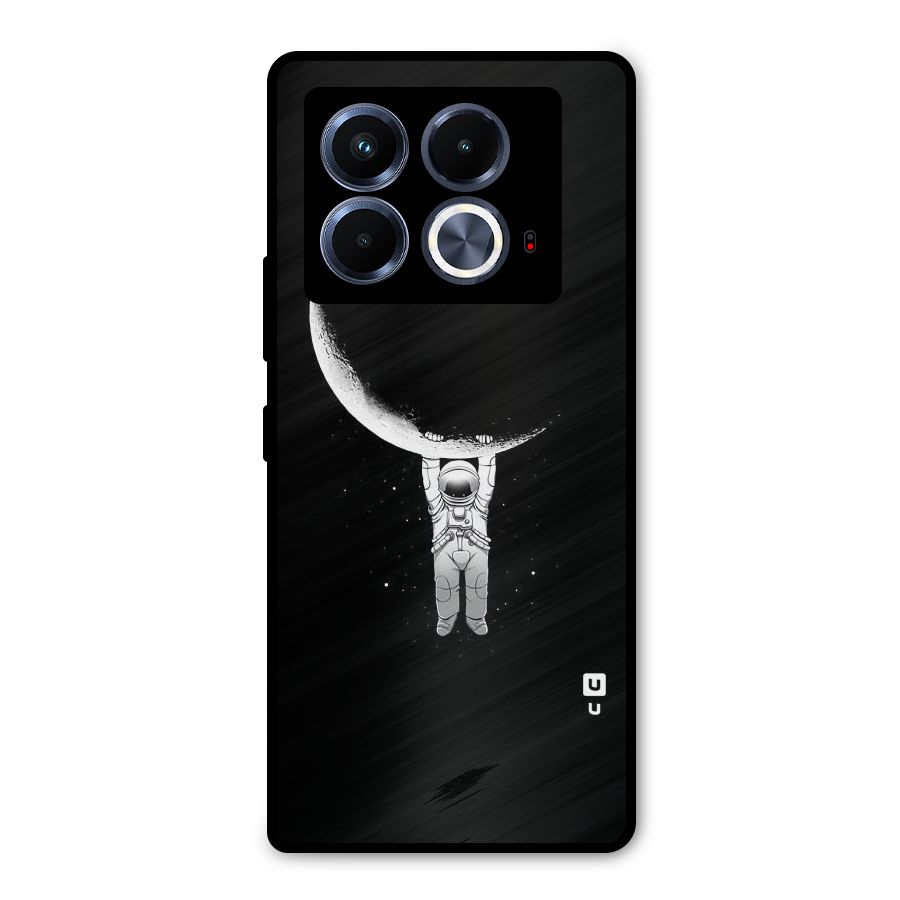 Hanging Astronaut Metal Back Case for Infinix Note 40 5G