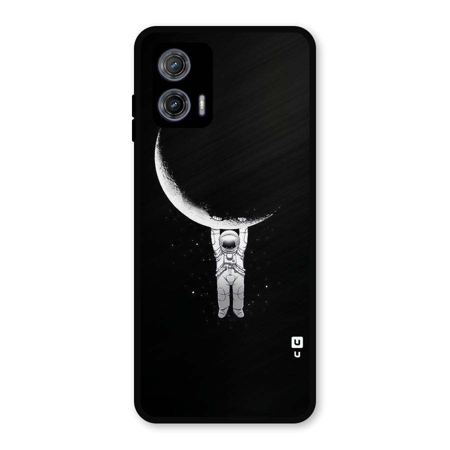 Hanging Astronaut Metal Back Case for Moto G73