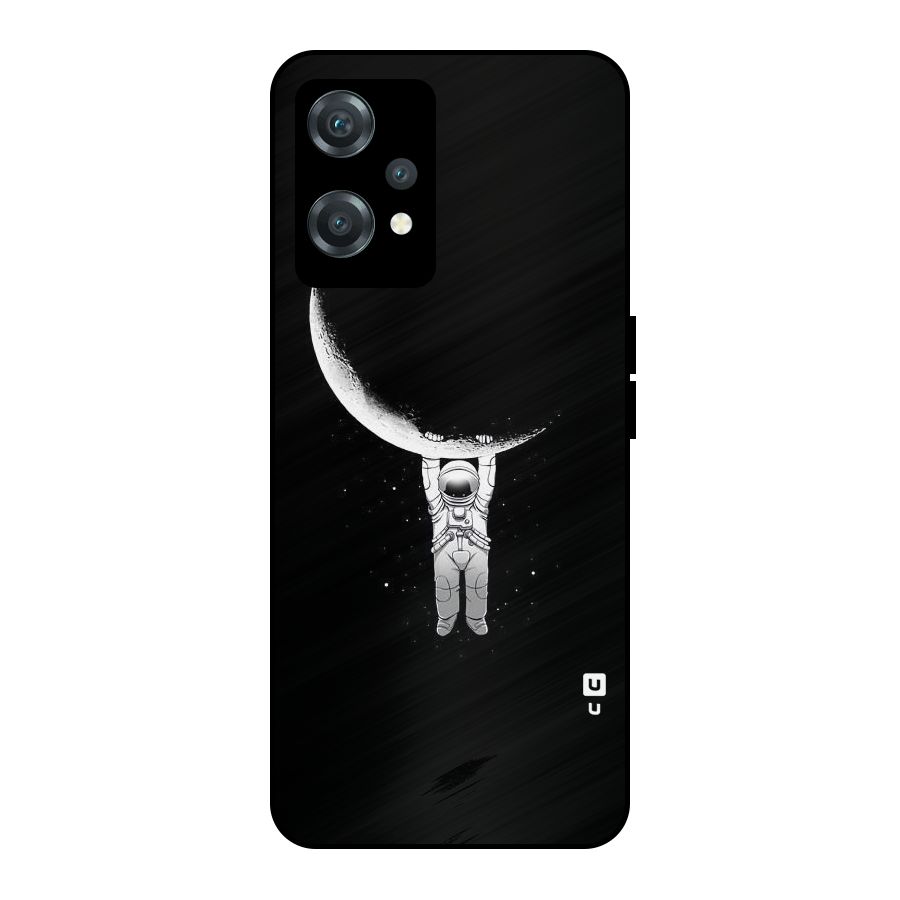 Hanging Astronaut Metal Back Case for OnePlus Nord CE 2 Lite 5G