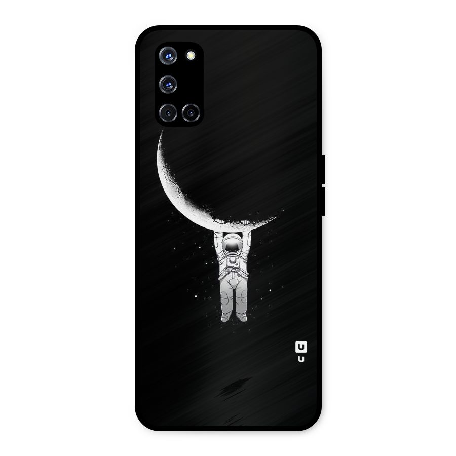 Hanging Astronaut Metal Back Case for Oppo A52