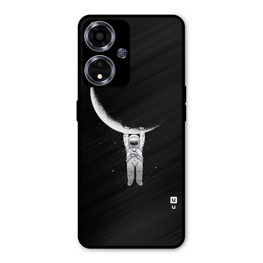 Hanging Astronaut Metal Back Case for Oppo A59