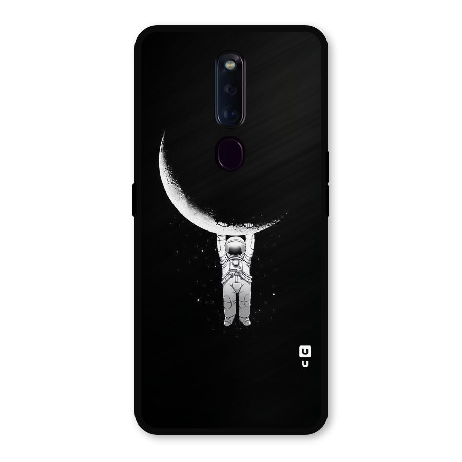 Hanging Astronaut Metal Back Case for Oppo F11 Pro