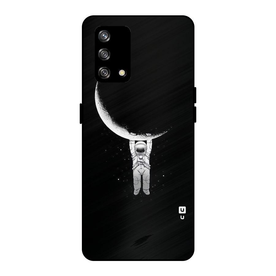 Hanging Astronaut Metal Back Case for Oppo F19