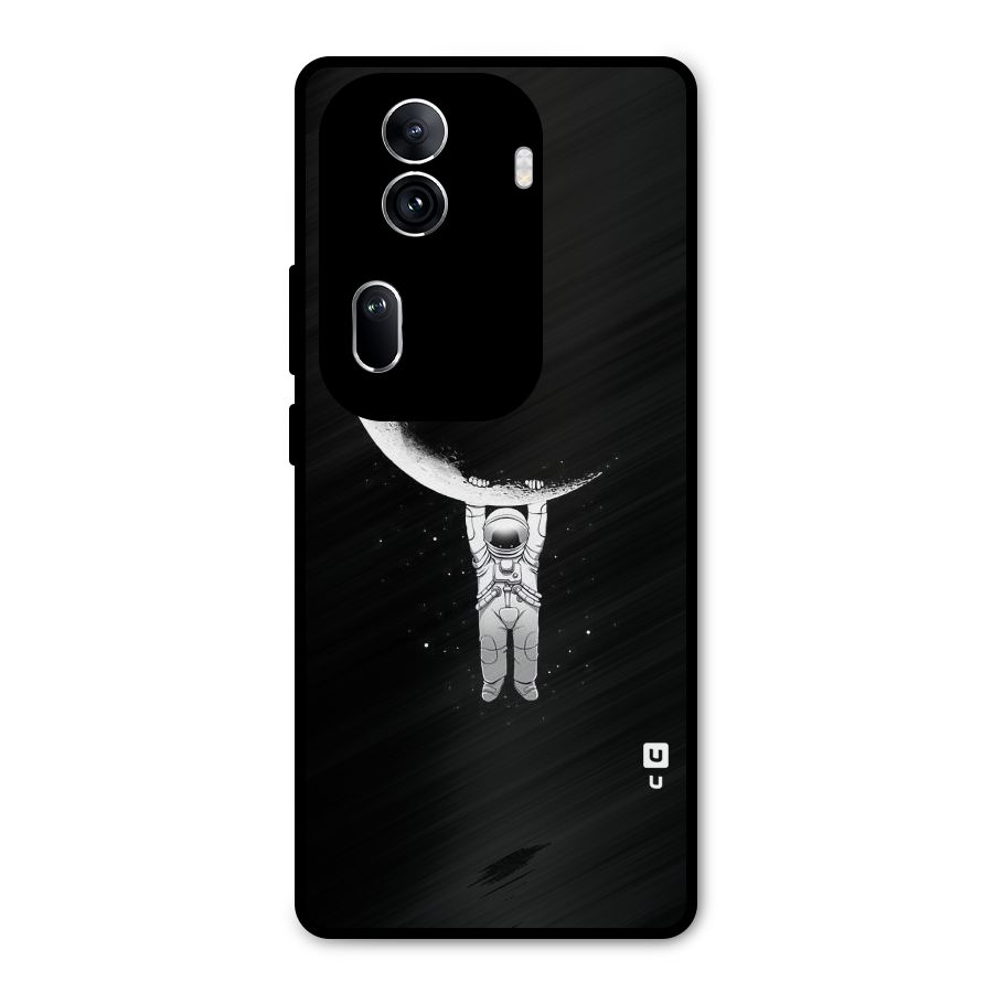 Hanging Astronaut Metal Back Case for Oppo Reno11 Pro 5G