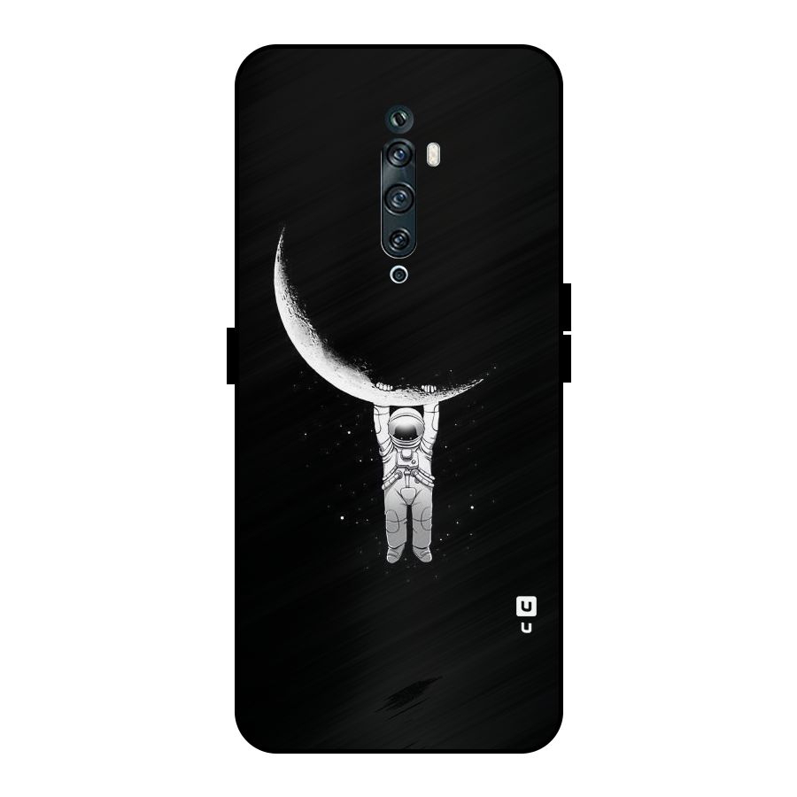 Hanging Astronaut Metal Back Case for Oppo Reno2 F