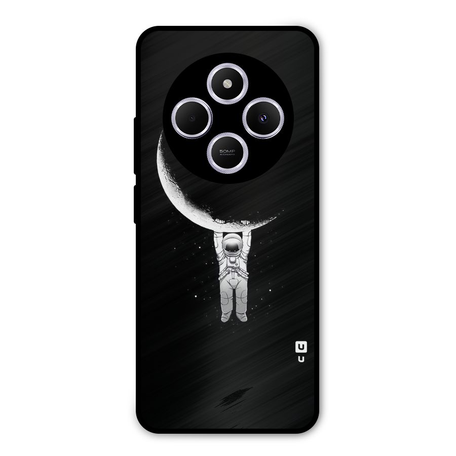 Hanging Astronaut Metal Back Case for Poco M7